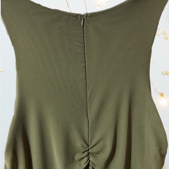 Elegant Olive Green Dress - Picture 3 of 5